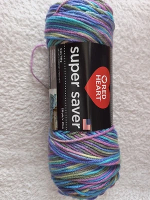 Red Heart Super Saver Yarn.  Monet - Image 1 of 4
