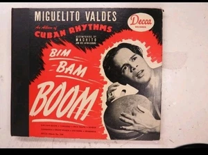 Miguelito Valdes Cuban Rhythms 78 RPM Bim Bam Boom 4x10" Decca Album No. 344 NM - Picture 1 of 7