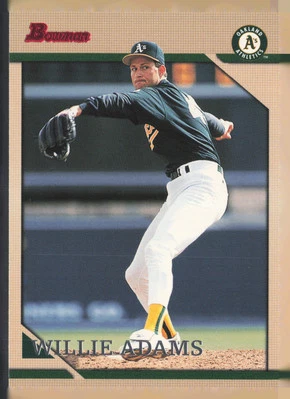 1996 Bowman #133 Willie Adams Oakland Athletics MM - Image 1 of 2