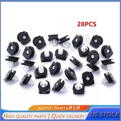 FOR 2011-19 Ford Explorer Pillar Trim 28 Clips Kit Exterior Front Windshield US Foto 1 de 4