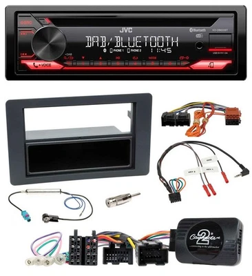 JVC CD DAB USB Bluetooth Lenkrad Autoradio für Saab 9-5 YS3E Facelift 2005-2011 - Bild 1 von 4
