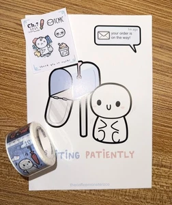 The CoffeeMonsterz Co TCMC London England Stamp Washi Journaling Card & Sampler - Picture 1 of 1