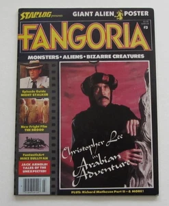 Fangoria Magazine Issue #3 (Christopher Lee, Night Stalker) poster intact - Picture 1 of 4