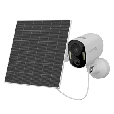 Swann Xtreem 4K Eco Security Camera w Solar Panel 2-Way Talk SWIFI-4KXTRMECO-GL - Image 1 of 4