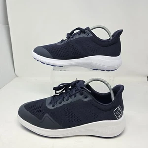 Footjoy Mens 9 XW Extra Wide 56140 FJ Flex Spikeless Golf Shoes Navy Blue 9xw - Picture 1 of 10