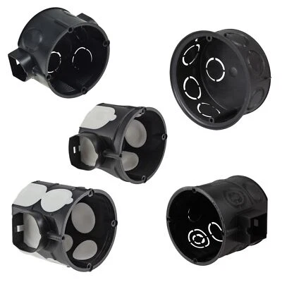 1/10/25/100 Stück UP-Schalterdose/Abzweigdose schwarz Unterputz-Dose Gerätedose - Bild 1 von 3