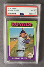 1975 Topps 228 George Brett Rookie PSA 8 NM-MT A Sharp Card