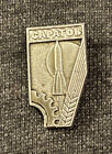 1980s commemorative Soviet metal pin of Saratov - Yuri Gagarin
