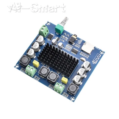 XH-A105 Bluetooth 5.0 Power Amplifier Board AUX TF TDA7498 Dual Channel 100W* 2 - Image 1 of 4