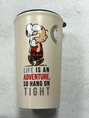Snoopy Charlie Brown Peanuts Hallmark 6" Becher Mit Deckel - ST481 - Bild 1 von 4