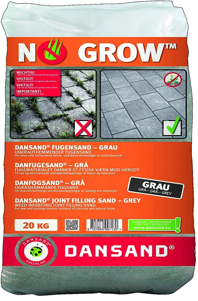 Fugensand grau unkrauthemmend umweltfreundlich DANSAND NoGrow 20kg - Bild 1 von 1