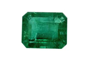 13.78 Carat 16x13MM Fine Natural Loose Zambian Emerald- Emerald Cut Gemstone - Picture 1 of 9