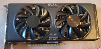 EVGA GeForce GTX 750 Ti  2GB Video Card HDMI / DP/ DVI - TESTED - Image 1 of 3