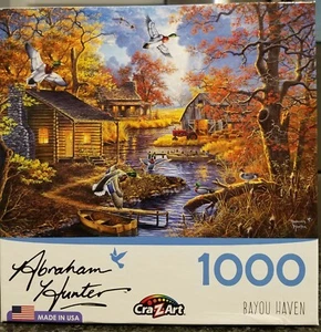 Cra-Z-Art, Abraham Hunter, "Bayou Haven" 1000 piece USED - Picture 1 of 1