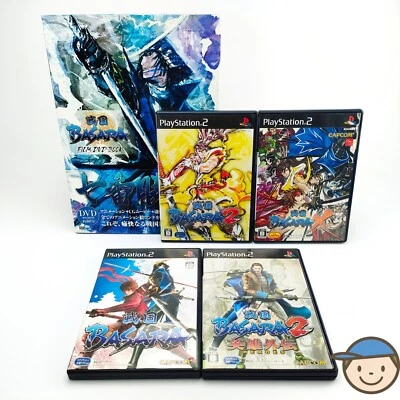 PS2 Sengoku Basara 1 2 HEROES X Cross Film DVD Book Capcom PlayStation Japan JP - Image 1 of 4