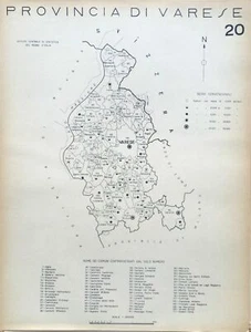 1938 COMUNI PROVINCIA VARESE CISLAGO ARSAGO ANGERA TRADATE CUVIO VERGIATE LUINO - Picture 1 of 1