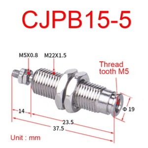 For SMC series: CJPB15-5 Single Acting Spring Pneumatic Miniature Cylinder - Picture 1 of 1