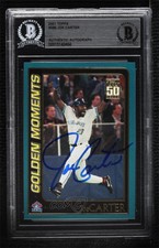 2001 Topps Golden Moments Joe Carter #386 BAS Certified BGS Encased Auto