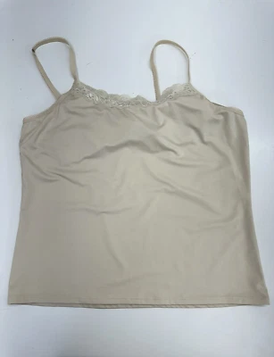 Sujetador incorporado con camisola sin marca para mujer talla mediana 6 bronceado sedoso encaje Foto 1 de 4