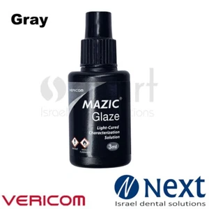 Dental laboratorio acrílico compuesto LC color color líquido 3ml Mazic Glaze Vericom Gris - Imagen 1 de 2
