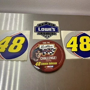 #48 Jimmie Johnson NASCAR Levi Strauss Lowes Racing Lot Button Aufkleber - Bild 1 von 2