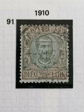REGNO 1910 LIRE 10 USATO