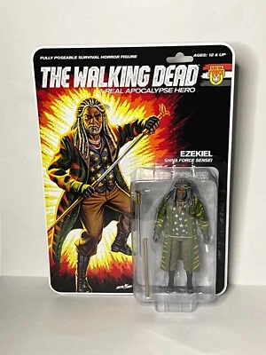 Figura The Walking Dead Ezequiel Shiva Force Sensei Skybound Exclusiva ¡COMO NUEVA! Foto 1 de 4