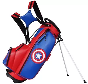 Captain America Golf Stand Bag Customized with your name/initials, logo & colors - Picture 1 of 3