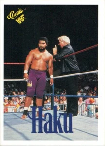 Haku #135 1990 Classic WWF Wrestling Card  - Picture 1 of 2