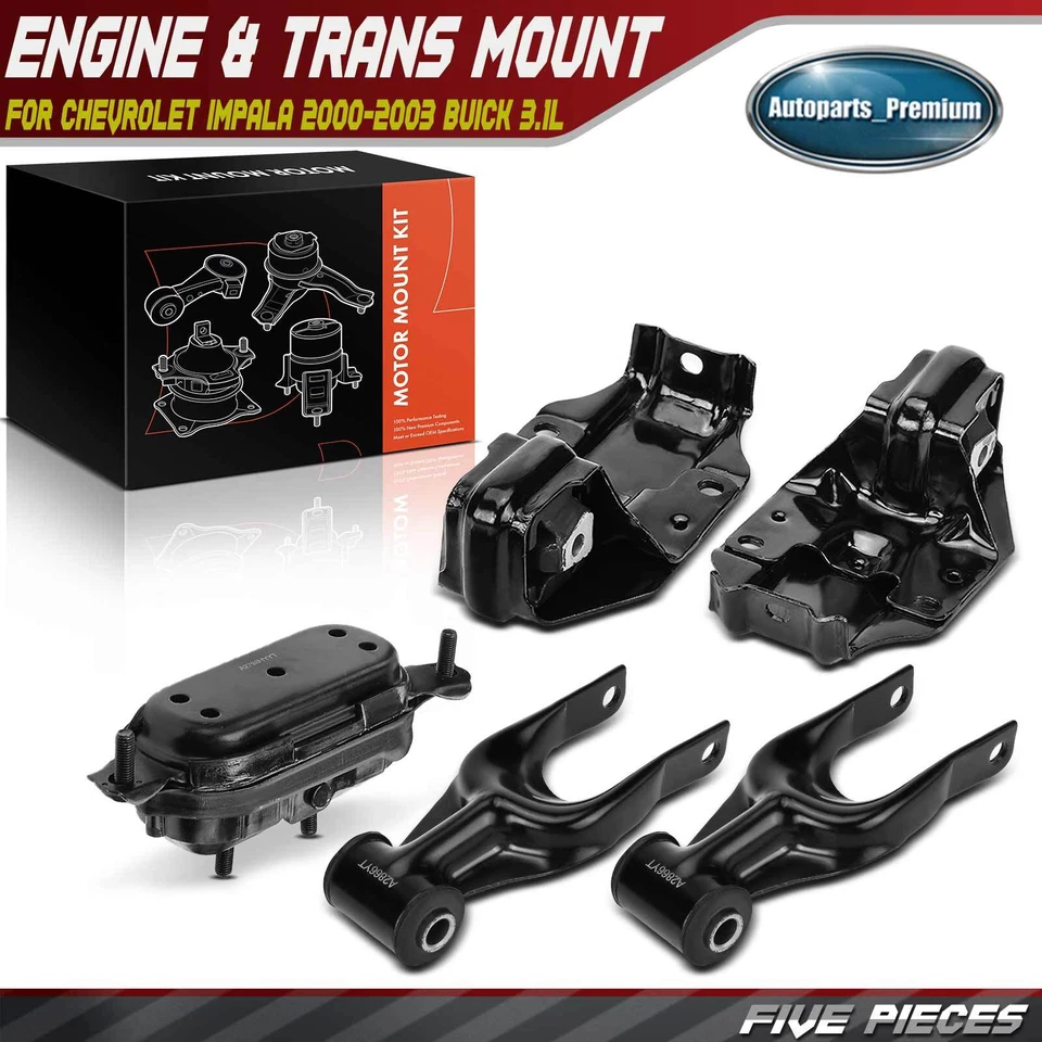 Крепление двигателя и крутящий момент стойки крепления для Chevrolet Impala 2000-2003 Buick 3,1 л 5 шт. - Изображение 1 из 4