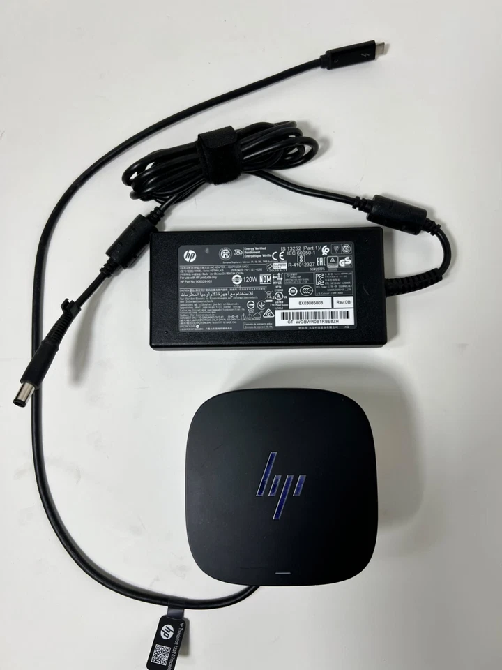 HP G2 Dock Thunderbolt 120W Docking Station Port Replicator USB-C w/Charger A ++ - Image 1 of 4
