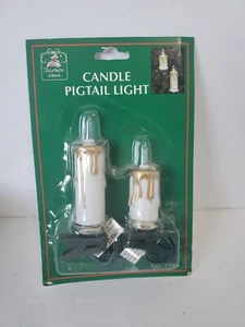 Holiday Tree Candle Pigtail Light Plugs Into String Lights Christmas House Decor - Picture 1 of 2