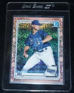 1/1 ROSE GOLD - SHANE BAZ - 2020 Bowman Chrome Mega Box 1 of 1 Top Prospect - Picture 1 of 5