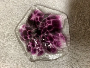 Glass Hand Blown Starfish Paperweight - Purple Colors - Picture 1 of 3