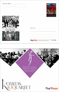 Armenia 2024 Official Postcard with stamp - National Quartet after Komitas - Picture 1 of 1