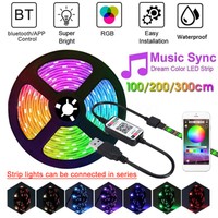 5050 RGB LED Strip Light Waterproof Smart WiFi App Music Control  Lamp Full Kit