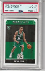 2017 Panini Hoops Jayson Tatum #253, PSA GEM MINT 10 (0192) - Picture 1 of 1