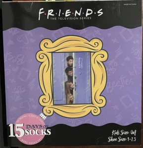 Friends 15 Days of Socks Advent Calendar - Kids Size 9-2.5 - Picture 1 of 5