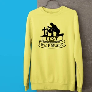 Remembrance Day Bow Down Lest We Forget Soldier Sweatshirt British Armed Forces - Picture 1 of 13