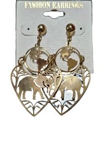 Ohrringe Elefant Erde 2 Zoll - Bild 1 von 2