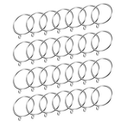 PACK 28 Anillos de Barra de Cortina con Ojales Metal 2 Pulgadas Plata Foto 1 de 4