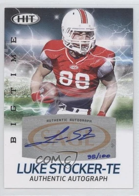 2011 SAGE Hit Big Time Auto /100 Luke Stocker #ABT27 Rookie Auto RC - Image 1 of 2