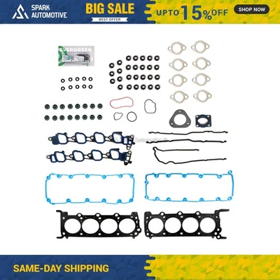 Juego de juntas de culata aptas para Ford E-150 E-250 E-350 Super Duty 2009-2014 5,4 L SOHC V8 16V Foto 1 de 4