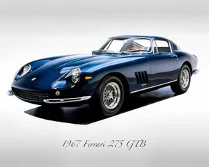 Classic Cars - 1967 Ferrari 275 GTB - Print - Picture 1 of 5