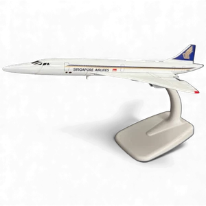 Singapore Airlines Concorde Flugzeug Modellflugzeug Spielzeug Geschenk - Maßstab 1:400 - Bild 1 von 6
