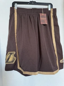 Pantalones Cortos Mitchell & Ness LA Lakers Lux Marrón Swingman 2009 Talla 3XL NUEVO Marrón - Imagen 1 de 10
