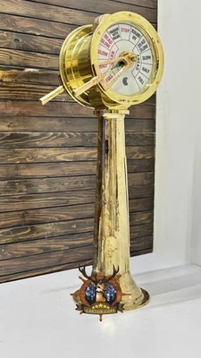 Raro Telégrafo De Colección Latón Chadburn Bloctube Barco Motor Decoración Náutica Foto 1 de 4