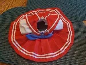 VTG Mattel My Child Doll Red ⛵️ Sailor Dress ONLY ❤️🤍❤️ - Picture 1 of 18