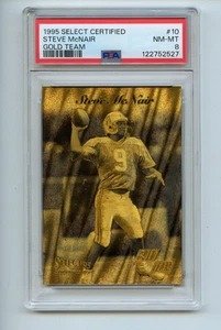 1995 Select Certified #10 Steve McNair Gold Team PSA 8 NM-MT - Picture 1 of 2