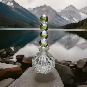 Rare Vintage Imperial Candlewick PERFUME with Bubble Bead Stopper Glass - Picture 1 of 4